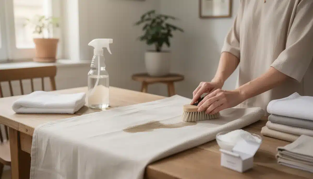 Comment enlever des taches de moisi sur du tissu
