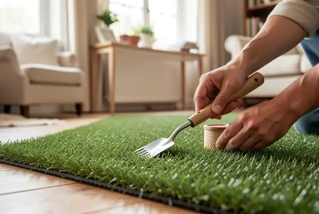 Comment nettoyer une pelouse artificielle au quotidien