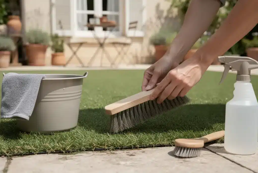 Comment nettoyer une pelouse synthétique sans l&rsquo;abîmer