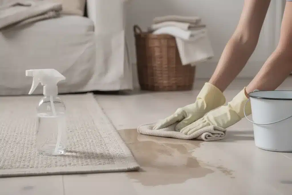 Comment nettoyer du vomi sur le sol, la moquette ou un tissu
