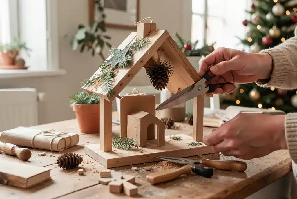 Comment décorer une crèche de Noël pas à pas