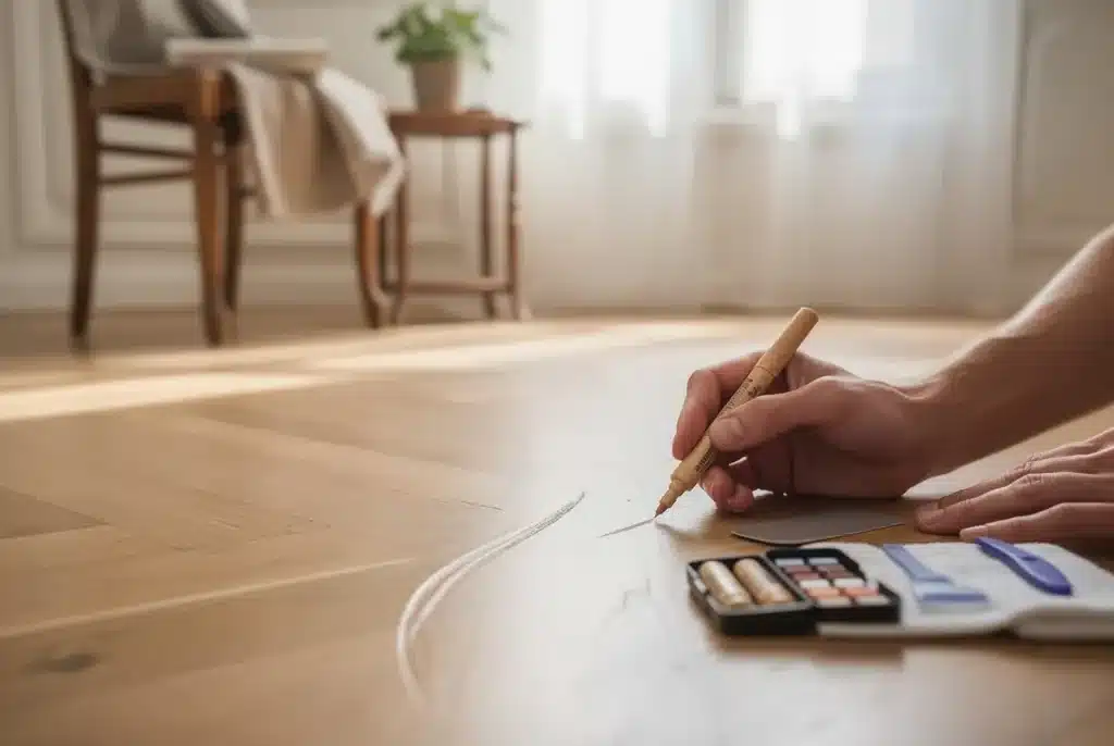 Enlever une rayure sur un parquet stratifié : méthodes sûres