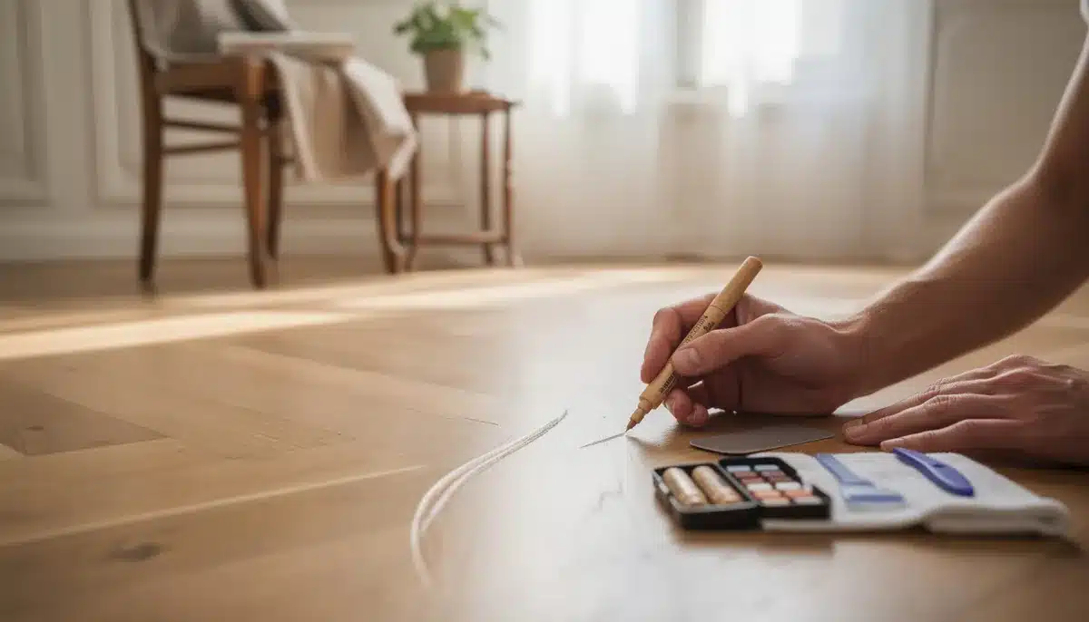 Enlever une rayure sur un parquet stratifié : méthodes sûres