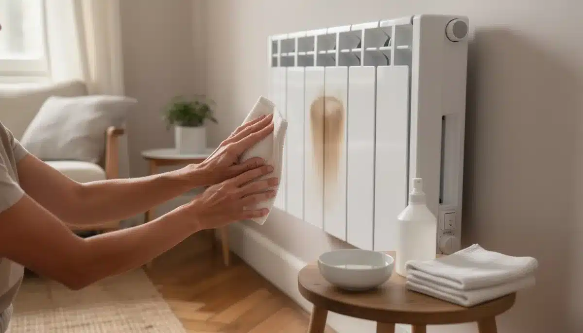 Enlever une tache sur un radiateur électrique sans l'abîmer