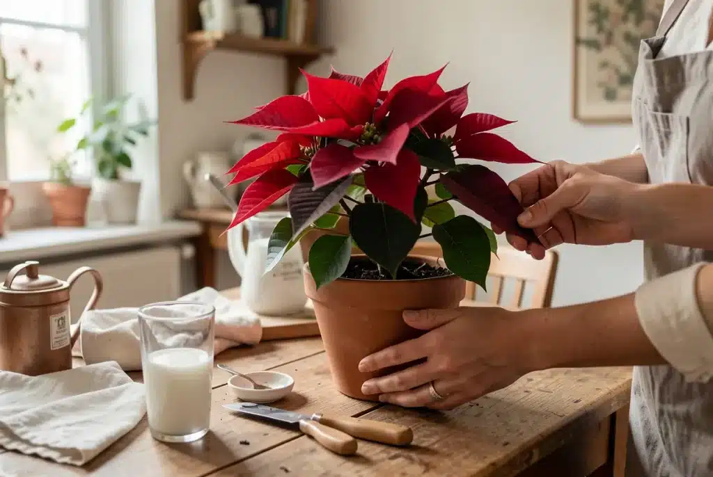 L'arrosage du poinsettia