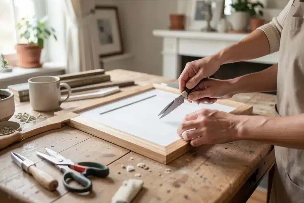 Idée déco avec un cadre vide