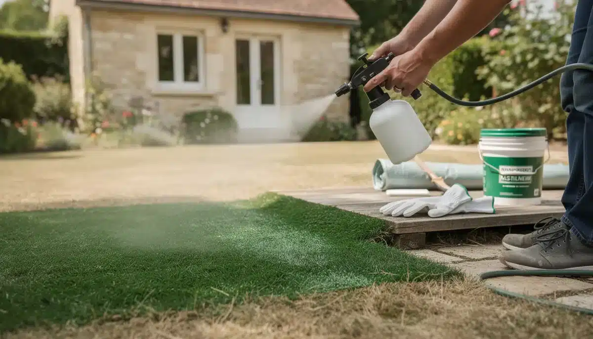 Peindre sa pelouse en vert : méthode et précautions