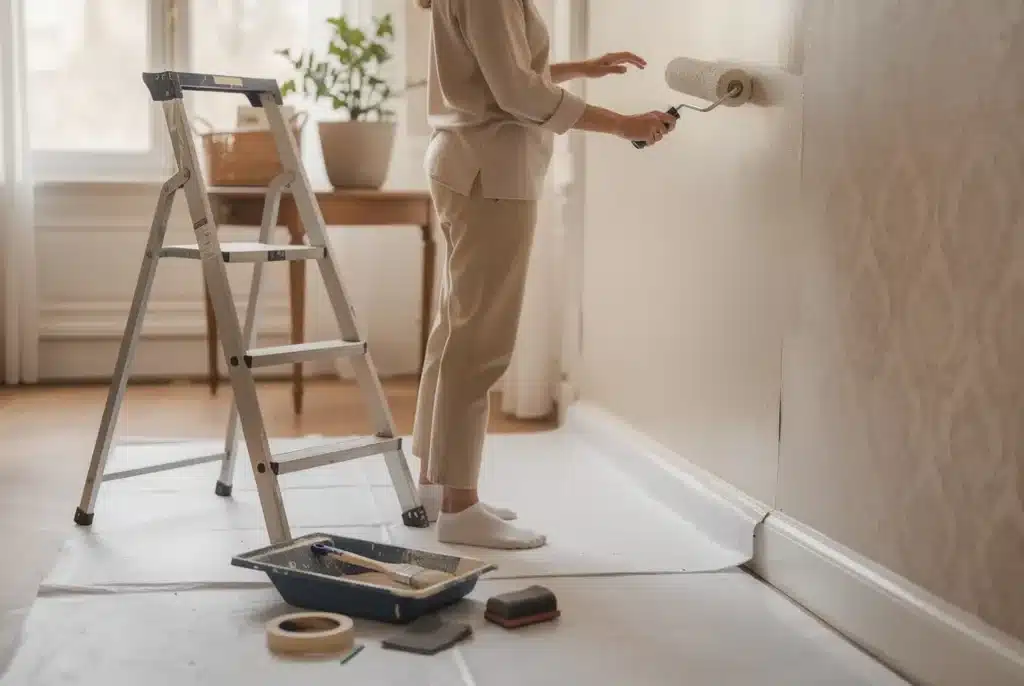 Peindre sur papier peint : quand c&rsquo;est possible et comment faire